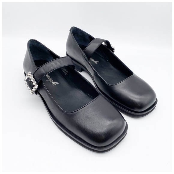 Free People Rumor Diamante Mary Janes Size 7.5 - Picture 5 of 16